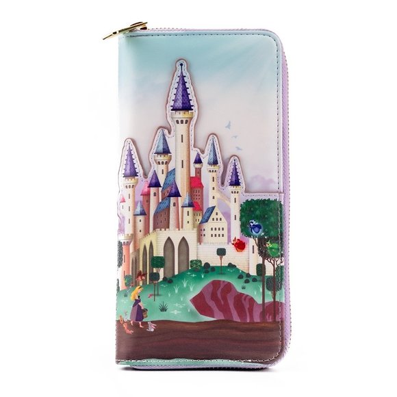 Loungefly Disney Princess Castle Series Sleeping Beauty Zip Around Wallet - Picture 3 of 7